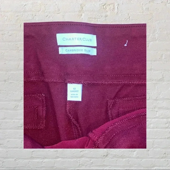 Charter Club Pull On Slacks - Picture 2 of 4